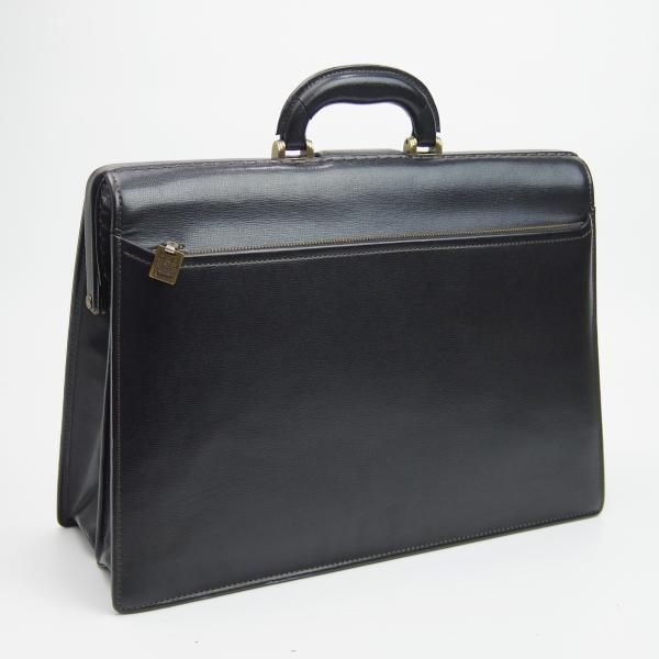 極上★アクアスキュータム/Aquascutum【★ダレスバッグ】黒/メンズ ビジネス バッグ/レザー ブリーフケース★N5006