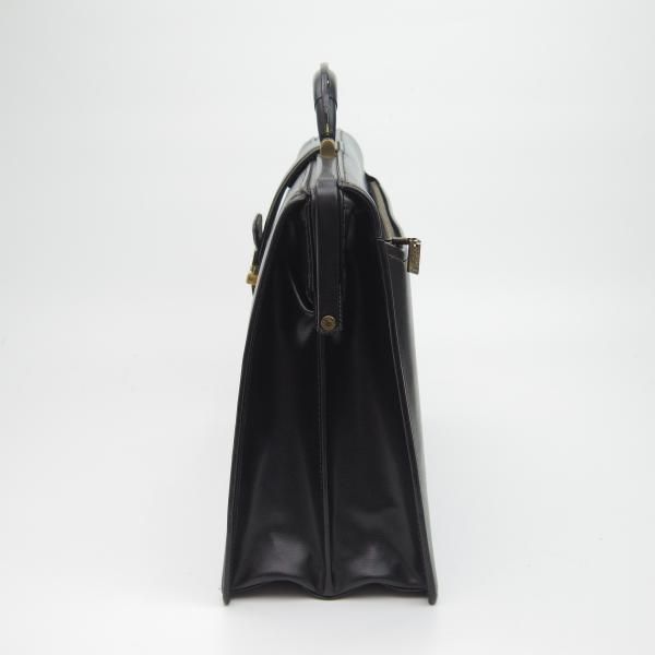 美品　アクアスキュータム　ダレスバッグ　ビジネスバッグ　レザーバッグ　ブラック 極上☆アクアスキュータム/Aquascutum【☆ダレスバッグ】メンズ