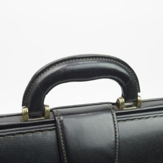 極上★アクアスキュータム/Aquascutum【★ダレスバッグ】黒/メンズ ビジネス バッグ/レザー ブリーフケース★N5006