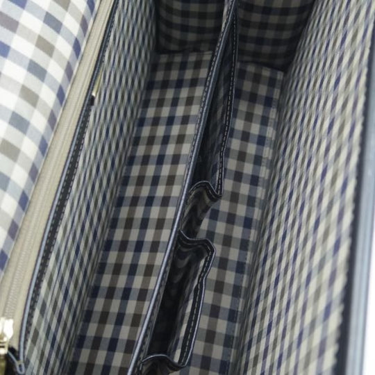 極上★アクアスキュータム/Aquascutum【★ダレスバッグ】黒/メンズ ビジネス バッグ/レザー ブリーフケース★N5006