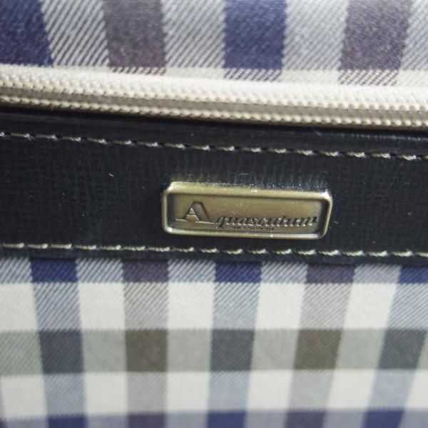極上★アクアスキュータム/Aquascutum【★ダレスバッグ】黒/メンズ ビジネス バッグ/レザー ブリーフケース★N5006