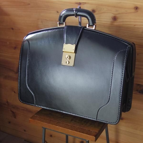 ほぼ未使用★(英)パップワース/PAPWORTH 【★高額!!ダレスバッグ】黒 /メンズ ビジネス バッグ/レザー ブリーフケース★N5007