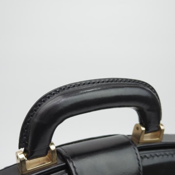 ほぼ未使用★(英)パップワース/PAPWORTH 【★高額!!ダレスバッグ】黒 /メンズ ビジネス バッグ/レザー ブリーフケース★N5007