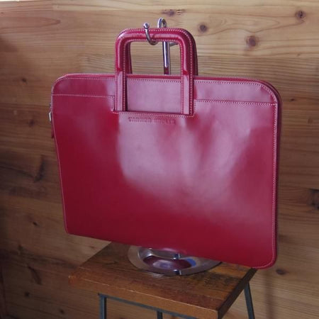 極美品★(英)TANNER KROLLE/タナークロール【★レザー ブリーフケース】クラッチバッグ/メンズ ビジネス バッグ★N5008