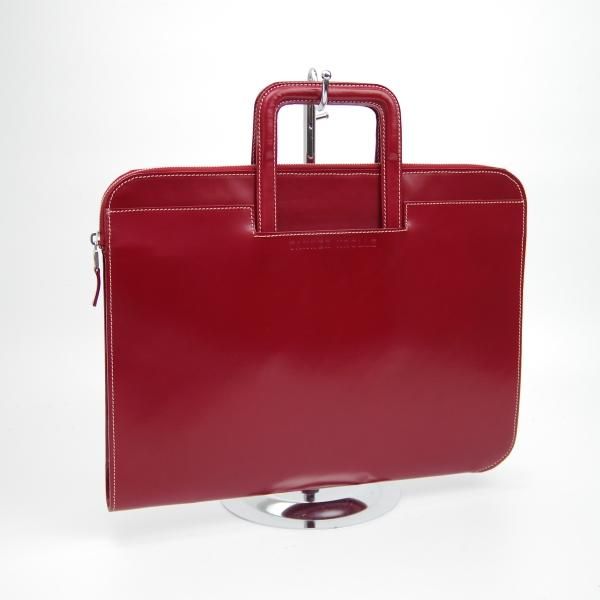 美品 BUSINESS LEATHER FACTORY レザーブリーフケース 赤 極美品☆(英)TANNER KROLLE/タナークロール【☆レザー ブリーフケース