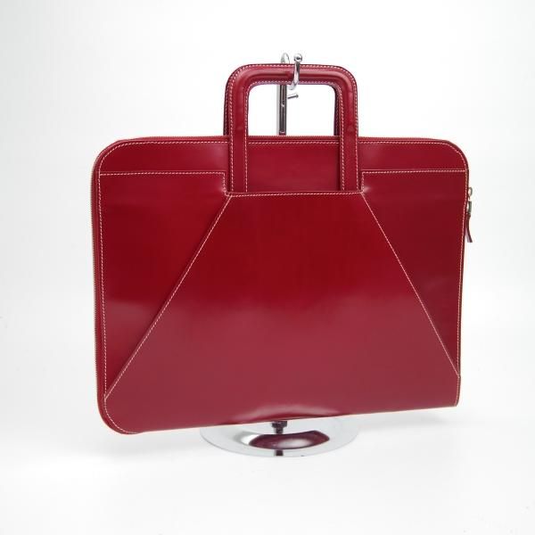 極美品★(英)TANNER KROLLE/タナークロール【★レザー ブリーフケース】クラッチバッグ/メンズ ビジネス バッグ★N5008