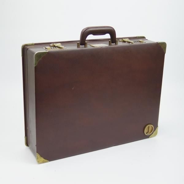 ★ダンヒル/dunhill【貴重★ビンテージ/アタッシュケース】レザー 茶/メンズ ビジネス バッグ★N5009