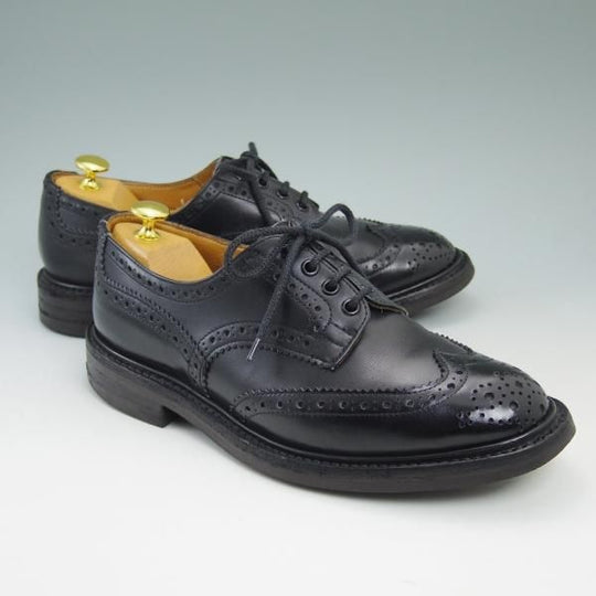 極上★トリッカーズ SIZE 7.5【★ダイナイトソール仕様/BOURTON】バートン/M5633/カントリーシューズ/短靴/フルブローグ/Tricker's★b837