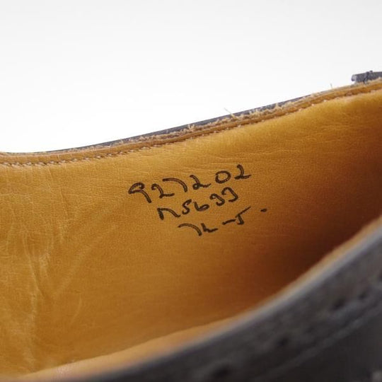 極上★トリッカーズ SIZE 7.5【★ダイナイトソール仕様/BOURTON】バートン/M5633/カントリーシューズ/短靴/フルブローグ/Tricker's★b837