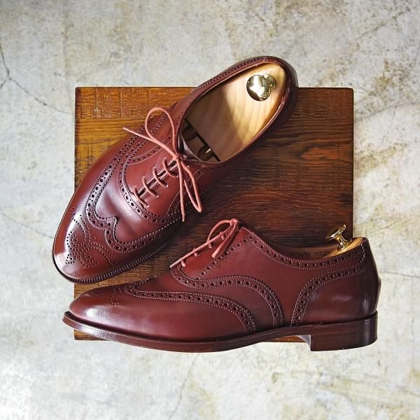 美品★トリッカーズ SIZE 8【★希少!!ドレスライン】9523/フルブローグ/Tricker's★b838