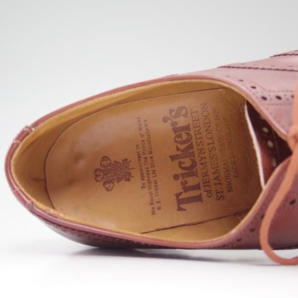 美品★トリッカーズ SIZE 8【★希少!!ドレスライン】9523/フルブローグ/Tricker's★b838