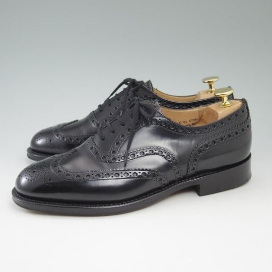 極美品★チャーチ 65F/UK6.5【★バーウッド/BURWOOD】81ラスト/ポリッシュドバインダーカーフ/5都市ロゴ/フルブローグ/CHURCH'S★b841