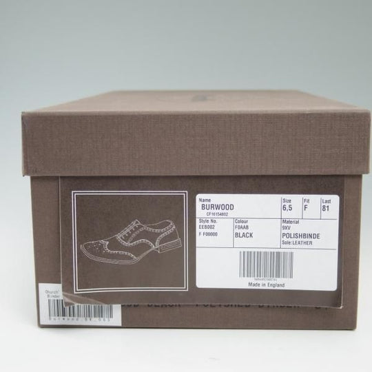 極美品★チャーチ 65F/UK6.5【★バーウッド/BURWOOD】81ラスト/ポリッシュドバインダーカーフ/5都市ロゴ/フルブローグ/CHURCH'S★b841