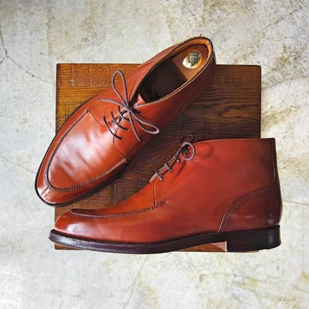 美品★クロケット&ジョーンズ 7.5E【★ポールスミス別注品/Paul Smith】Uチップ/チャッカブーツ/Crockett&Jones★b845