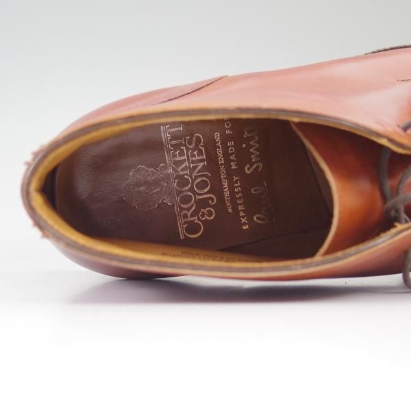 美品★クロケット&ジョーンズ 7.5E【★ポールスミス別注品/Paul Smith】Uチップ/チャッカブーツ/Crockett&Jones★b845