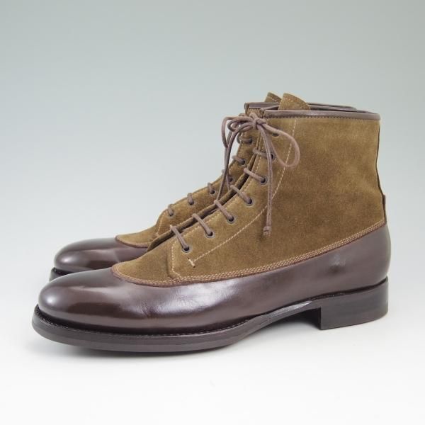 極美品★(伊)シルヴァノ・サセッティ SIZE 6.5【★コンビ仕様/ダイナイトソール】3006/ブーツ/Silvano Sassetti★b822