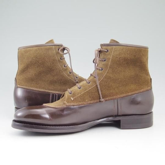 極美品★(伊)シルヴァノ・サセッティ SIZE 6.5【★コンビ仕様/ダイナイトソール】3006/ブーツ/Silvano Sassetti★b822