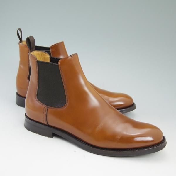 美品★チャーチ(レディース) SIZE 37.5【★サイドゴアブーツ/MONMOUTH WG】ポリッシュドバインダーカーフ/サンダルウッド/Church's★b827
