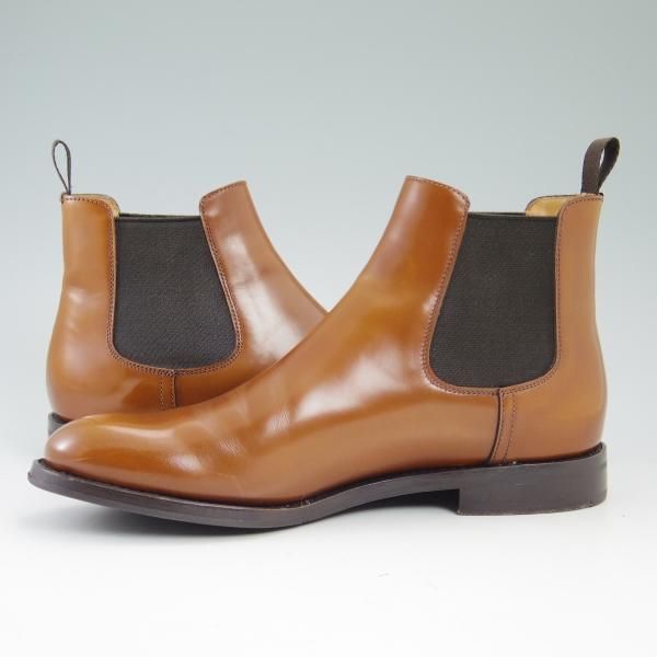 美品★チャーチ(レディース) SIZE 37.5【★サイドゴアブーツ/MONMOUTH WG】ポリッシュドバインダーカーフ/サンダルウッド/Church's★b827
