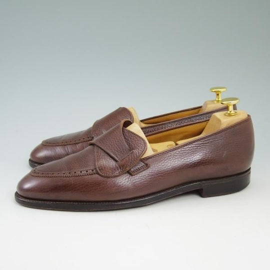極上★クロケット&ジョーンズ 7.5EE【★(英)ニュー&リングウッド別注/New&Lingwood】バタフライローファー/302ラスト/Crockett&Jones★b830