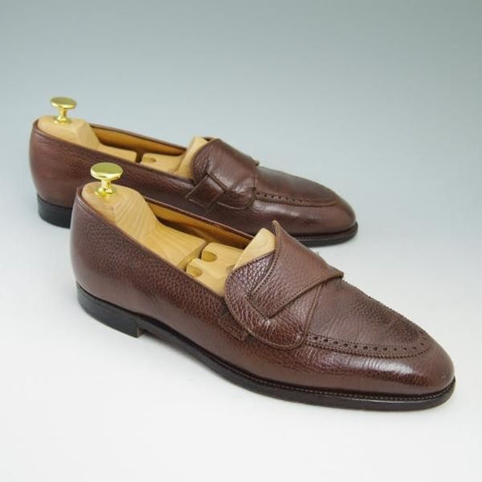 極上★クロケット&ジョーンズ 7.5EE【★(英)ニュー&リングウッド別注/New&Lingwood】バタフライローファー/302ラスト/Crockett&Jones★b830