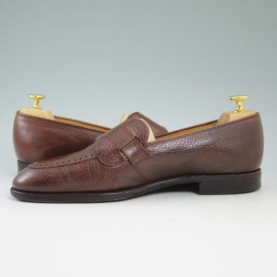 極上★クロケット&ジョーンズ 7.5EE【★(英)ニュー&リングウッド別注/New&Lingwood】バタフライローファー/302ラスト/Crockett&Jones★b830