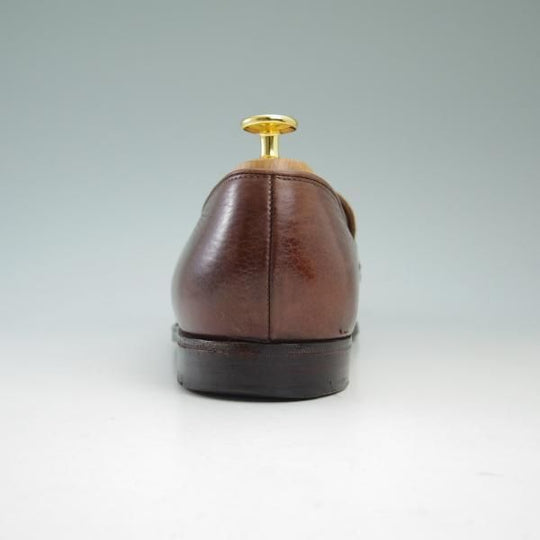 極上★クロケット&ジョーンズ 7.5EE【★(英)ニュー&リングウッド別注/New&Lingwood】バタフライローファー/302ラスト/Crockett&Jones★b830