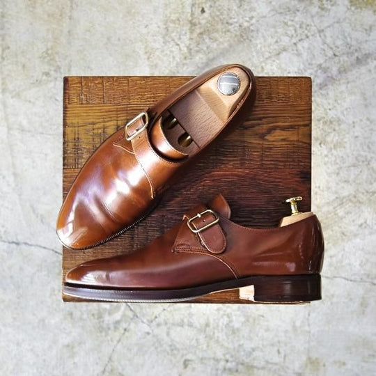 極上★クロケット&ジョーンズ 5E【★ロイドフットウェア別注/Lloyd Footwear】Jシリーズ/297ラスト/モンクストラップ/Crockett&Jones★b831