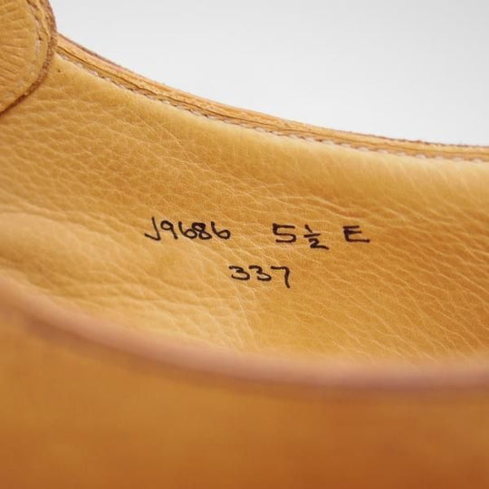美品★クロケット&ジョーンズ 5.5E【★高額!!スキンステッチ/(英)ジョージクレバリー別注/ハンドグレード】337ラスト/Crockett&Jones★b832
