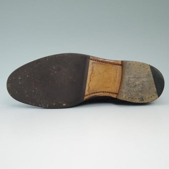 極上★ユニオンワークス UK6【英国製★クォーターブローグ】ブラウン/カーフ/UNION WORKS★b847