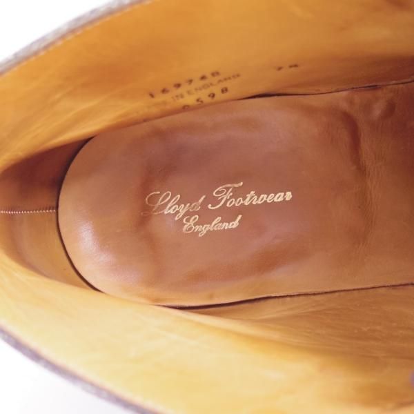 美品★ロイドフットウェア 7.5E【★英国製/ダイナイトソール仕様】チャッカブーツ/カーフ/Lloyd Footwear★b848