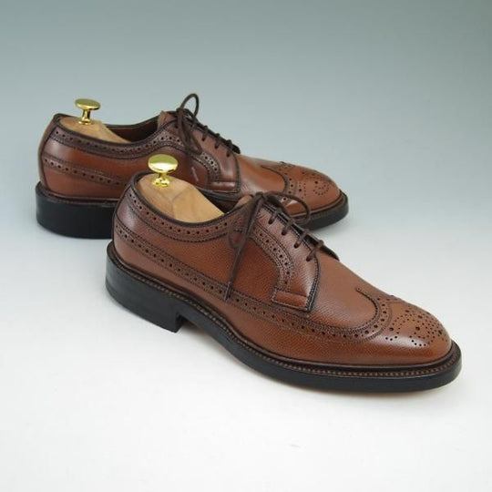 未使用★(米)アレンエドモンズ 6E【貴重80's★旧ロゴ//MacNail 2】ロングウイング/グレインレザー/赤茶/ALLEN EDMONDS★b851