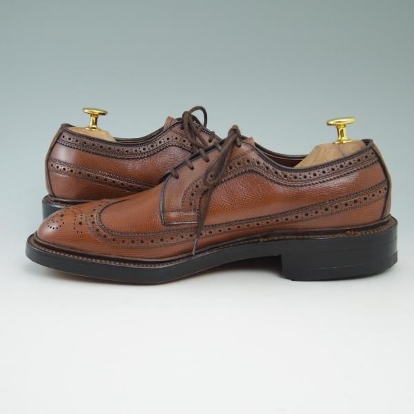 未使用★(米)アレンエドモンズ 6E【貴重80's★旧ロゴ//MacNail 2】ロングウイング/グレインレザー/赤茶/ALLEN EDMONDS★b851