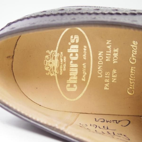 未使用★チャーチ 60F/UK6【★104ラスト仕様のバーウッド風モデル/旧チャーチ〜過渡期製造】4都市ロゴ/フルブローグ/Church's★b855