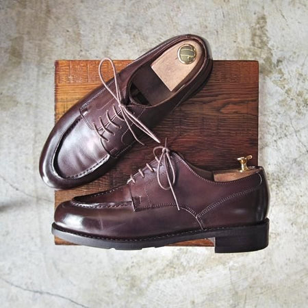 極美品★パラブーツ SIZE 6.5【★ドレス仕様シャンボード/CHAMBORD】カフェ/LIS CAFE/リスレザー/アクティブソール/Uチップ/Paraboot★b857