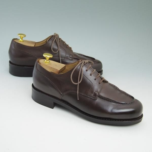 極美品★パラブーツ SIZE 6.5【★ドレス仕様シャンボード/CHAMBORD】カフェ/LIS CAFE/リスレザー/アクティブソール/Uチップ/Paraboot★b857