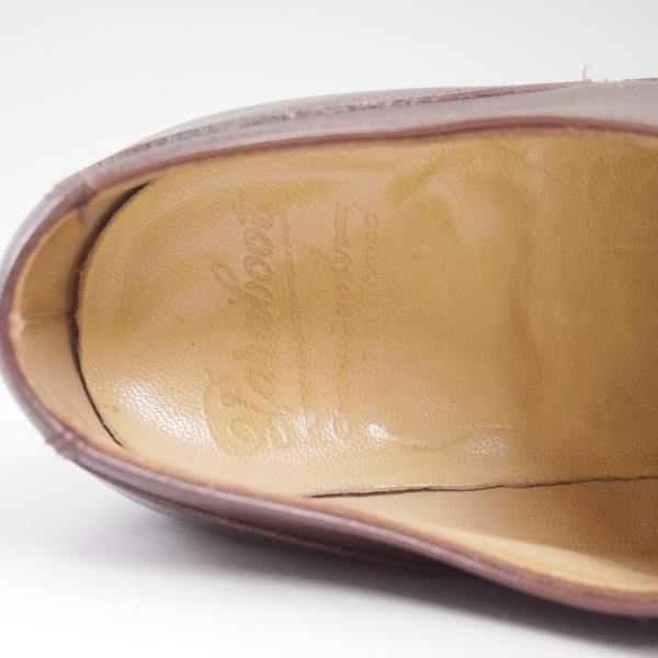 極美品★パラブーツ SIZE 6.5【★ドレス仕様シャンボード/CHAMBORD】カフェ/LIS CAFE/リスレザー/アクティブソール/Uチップ/Paraboot★b857