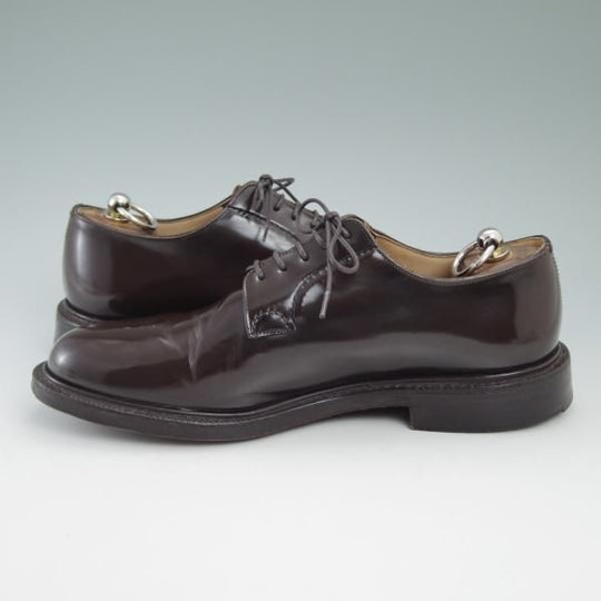 美品★チャーチ 75F/UK7.5【★シャノン/SHANNON/ライトエボニー】103ラスト/ポリッシュドバインダーカーフ/プレーントゥ/Church's★b860