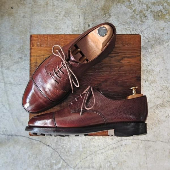 極上★クロケット&ジョーンズ 6E【★Lloyd Footwear別注/リッジウェイソール】ストレートチップ/ロイドフットウェア/Crockett&Jones★b861