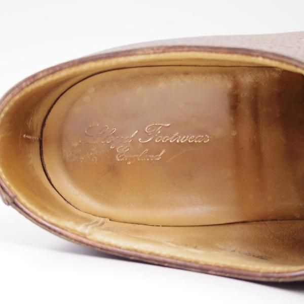 極上★クロケット&ジョーンズ 6E【★Lloyd Footwear別注/リッジウェイソール】ストレートチップ/ロイドフットウェア/Crockett&Jones★b861