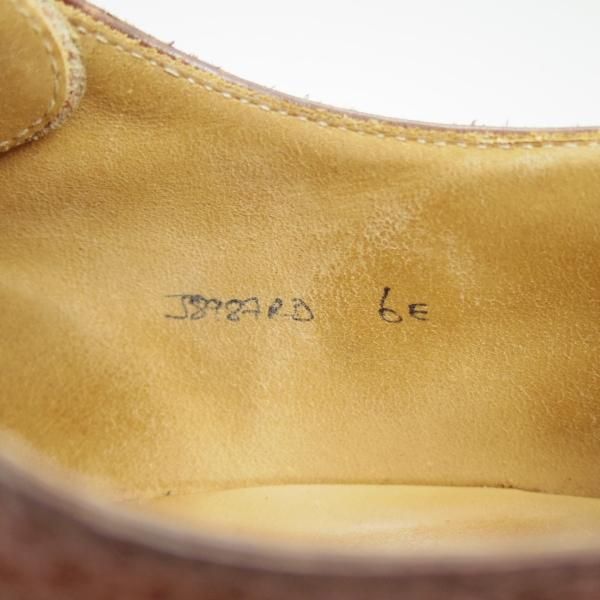 極上★クロケット&ジョーンズ 6E【★Lloyd Footwear別注/リッジウェイソール】ストレートチップ/ロイドフットウェア/Crockett&Jones★b861