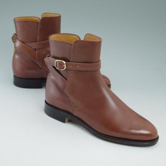 美品★(英)グレンソン(レディース) 3.5D【★希少!!ジョッパーブーツ】カーフ/3843/49/GRENSON★b867