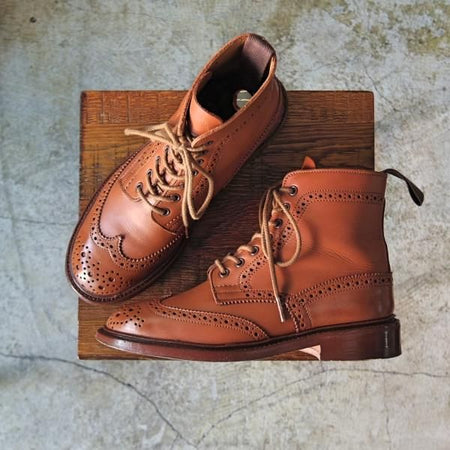 極美品★トリッカーズ(レディース) SIZE 4.5【★カントリーブーツ/L2508】シーシェイド/TAN C Shade/ブーツ/Tricker's★b868