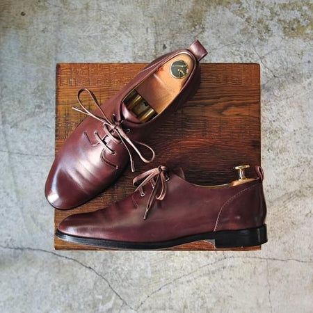 極上★JIL SANDER/ジルサンダー(レディース) SIZE 38【★プレーントゥ】ブラウン★b870