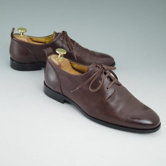 極上★JIL SANDER/ジルサンダー(レディース) SIZE 38【★プレーントゥ】ブラウン★b870