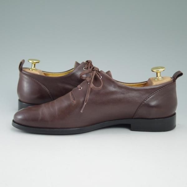 極上★JIL SANDER/ジルサンダー(レディース) SIZE 38【★プレーントゥ】ブラウン★b870