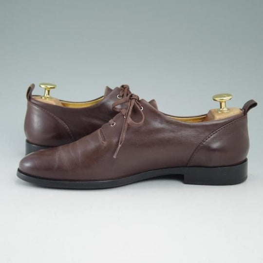 極上★JIL SANDER/ジルサンダー(レディース) SIZE 38【★プレーントゥ】ブラウン★b870