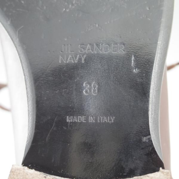 極上★JIL SANDER/ジルサンダー(レディース) SIZE 38【★プレーントゥ】ブラウン★b870