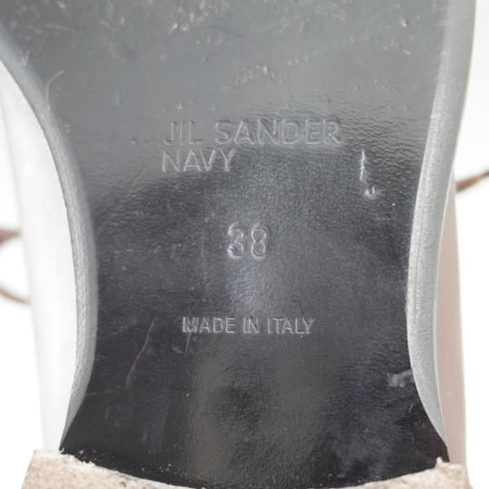 極上★JIL SANDER/ジルサンダー(レディース) SIZE 38【★プレーントゥ】ブラウン★b870