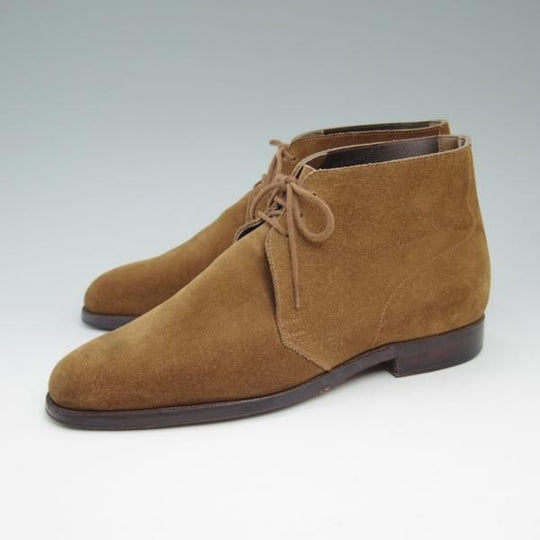 極上★クロケット&ジョーンズ 8E【★(英)ジョージ・クレバリー別注/GEORGE CLEVERLEY】スエード/チャッカブーツ/Crockett&Jones★b873